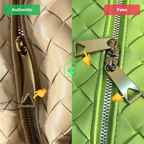 how to tell a fake bottega veneta bag zipper pull|bottega veneta genuine.